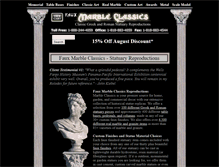 Tablet Screenshot of marbleclassics.com